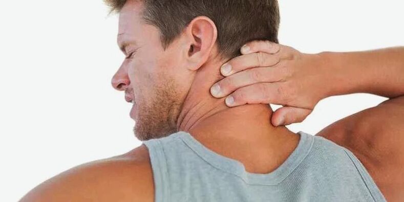 Il dolore al collo indica la compressione delle radici nervose nella regione cervicale